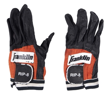 1998 Cal Ripken Jr. Game Used Franklin Batting Gloves (Ripken LOA)